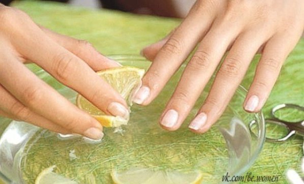 Маска для ногтей с йодом и лимонным соком 