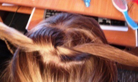 Плетение узлами на длинные волосы