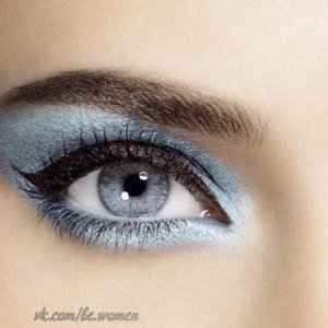 Идеи макияжа в голубых тонах