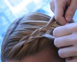 Прическа с плетением кос : 