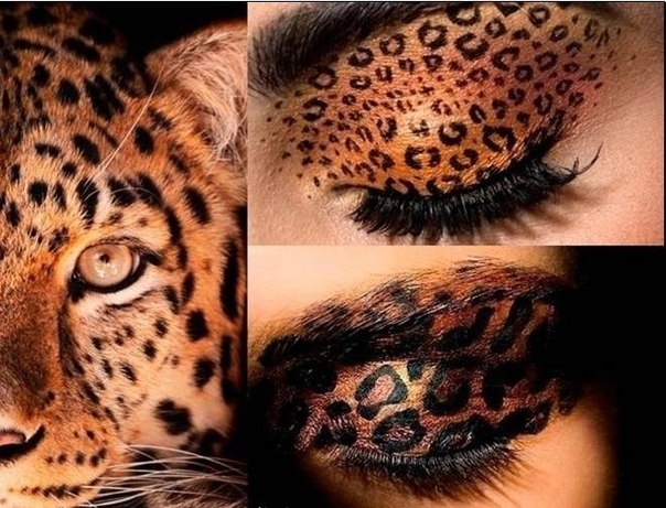 Леопардовый макияж