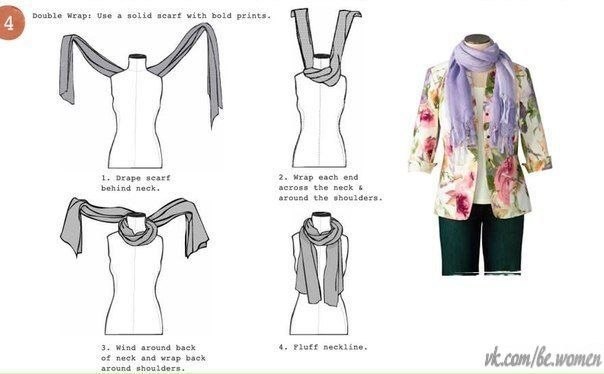 6 способов как завязать шарф :