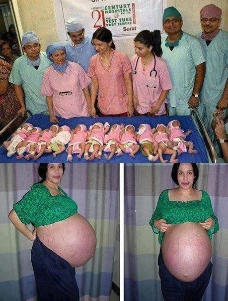 Индийская женщина родила 11 детей.
