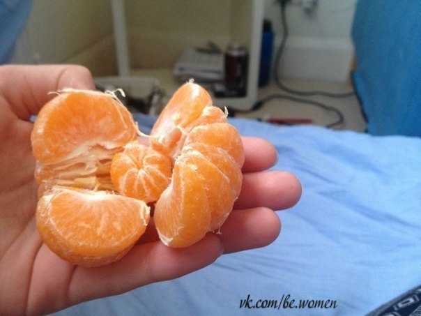 Беременный мандарин :)