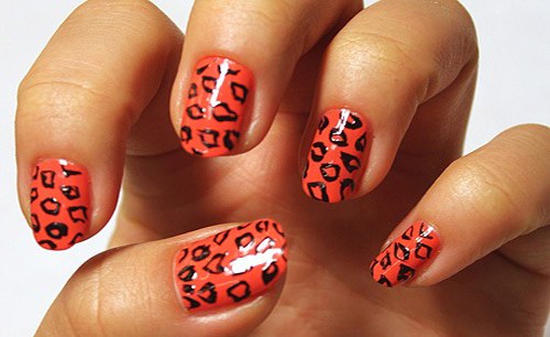 Дизайн ногтей " Леопард " : 