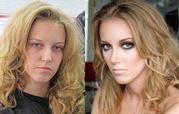 Как макияж менет людей : 